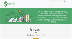 Desktop Screenshot of ecoshiftconsulting.com